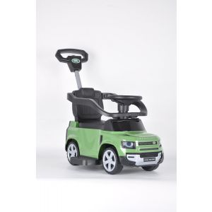 Land Rover defender coche correpasillos verde con barra de empuje Coches eléctricos para niños Range Rover Coches eléctricos para niños