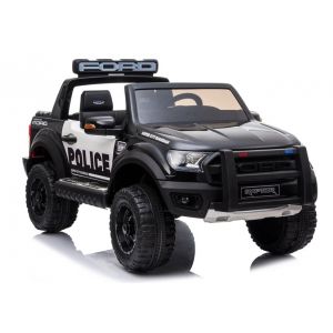 Ford coche eléctrico para niños Police Raptor negro