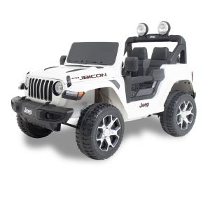 Jeep coche eléctrico para niños Wrangler blanco