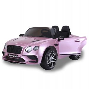 Bentley coche eléctrico infantil Continental Supersports rosa