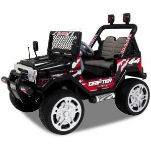 Jeep coche eléctrico para niños negro