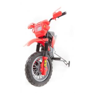 Kijana motocicleta eléctrica para niños de tierra rojo