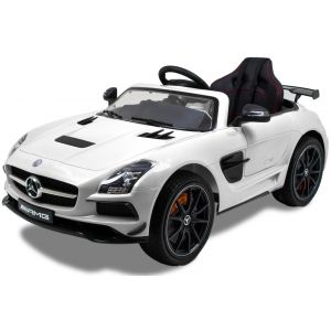 Mercedes coche eléctrico para niños AMG SLS blanco