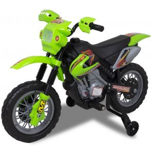 Kijana motocicleta eléctrica para niños estilo motocross verde