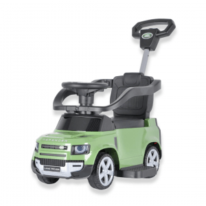 Land Rover defender coche correpasillos verde con barra de empuje Coches eléctricos para niños Range Rover Coches eléctricos para niños