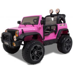 Kijana coche eléctrico para niños estilo Jeep 2 plazas rosa
