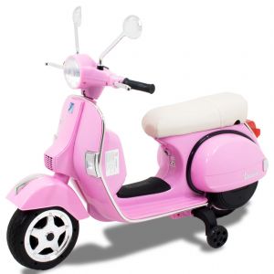 Vespa scooter eléctrico para niños rosa