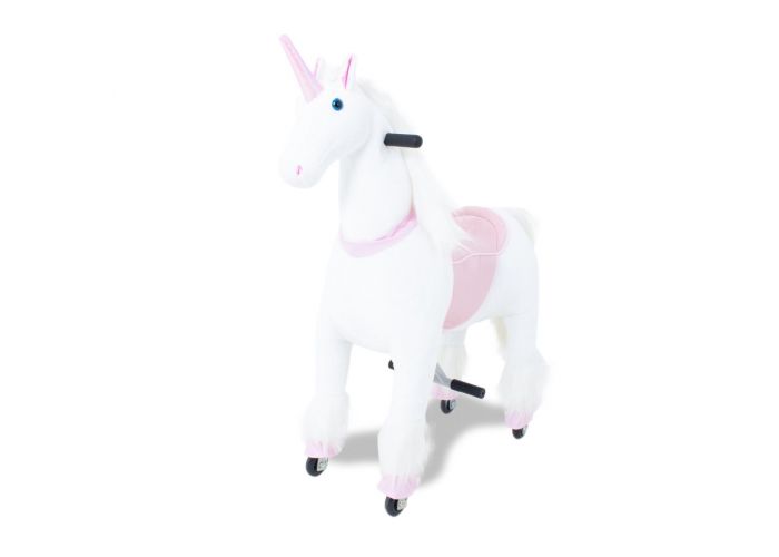 Kijana unicorn wit/roze groot 