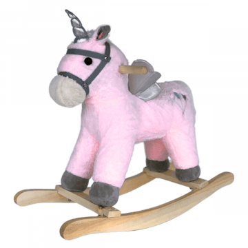 BergHOFF Caballo balancín unicornio (pequeño) - Rosa