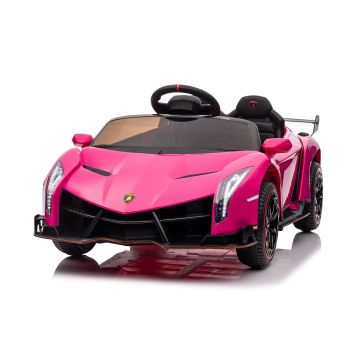 Lamborghini Veneno coche eléctrico infantil rosa