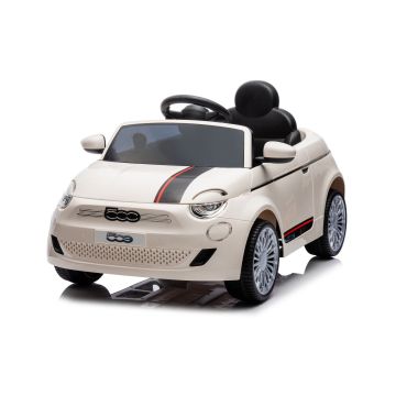 Fiat 500e Coche Eléctrico para Niños con Control Remoto - Blanco