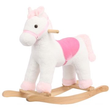 BergHOFF Caballo balancín unicornio para niños (pequeño) - Blanco