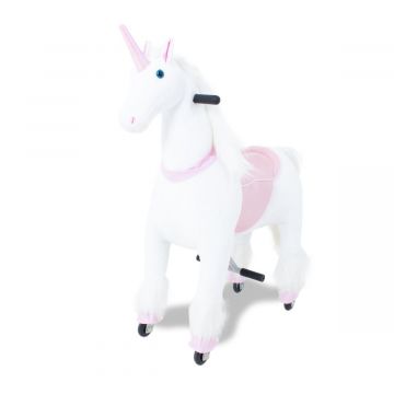 Kijana unicorn wit/roze groot 