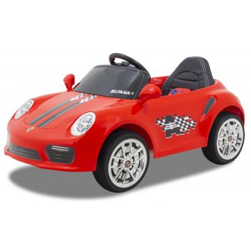 Kijana elektrische kinderauto Porsche style rood