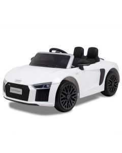 Audi coche eléctrico para niños R8 convertible blanco