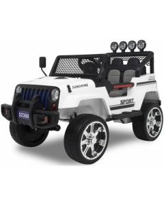 Kijana coche eléctrico para niños Jeep Monster blanco
